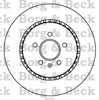 BORG & BECK bbd5246 -  Тормозной диск